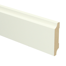 PPC MDF Retro plint 70x15 wit voorgelakt RAL 9010