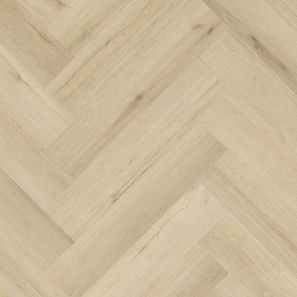 Ambiant Spigato xl Valento visgraat dryback warm beige vloerbeeld