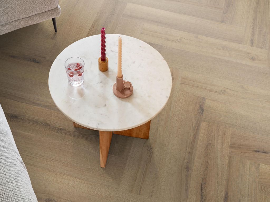 Ambiant Spigato xl Valento visgraat dryback light brown sfeerbeeld