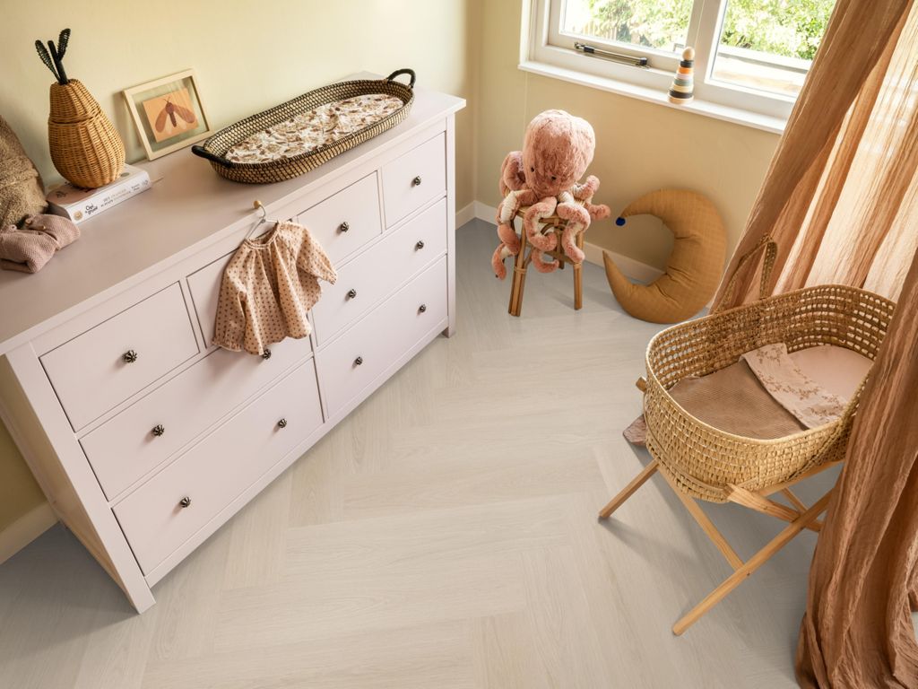 Ambiant Spigato xl Soleno visgraat dryback beige sfeerbeeld