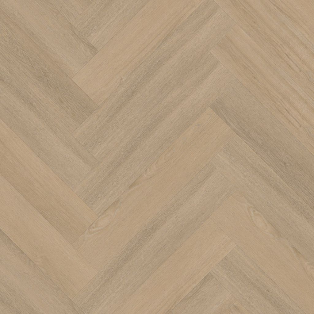 Ambiant Spigato Viranto visgraat click SRC warm beige vloerbeeld