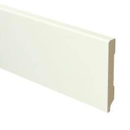PPC MDF Moderne plint 90x12 wit voorgelakt RAL 9010