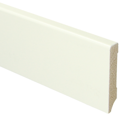 PPC MDF Moderne plint 70x12 wit voorgelakt RAL 9010