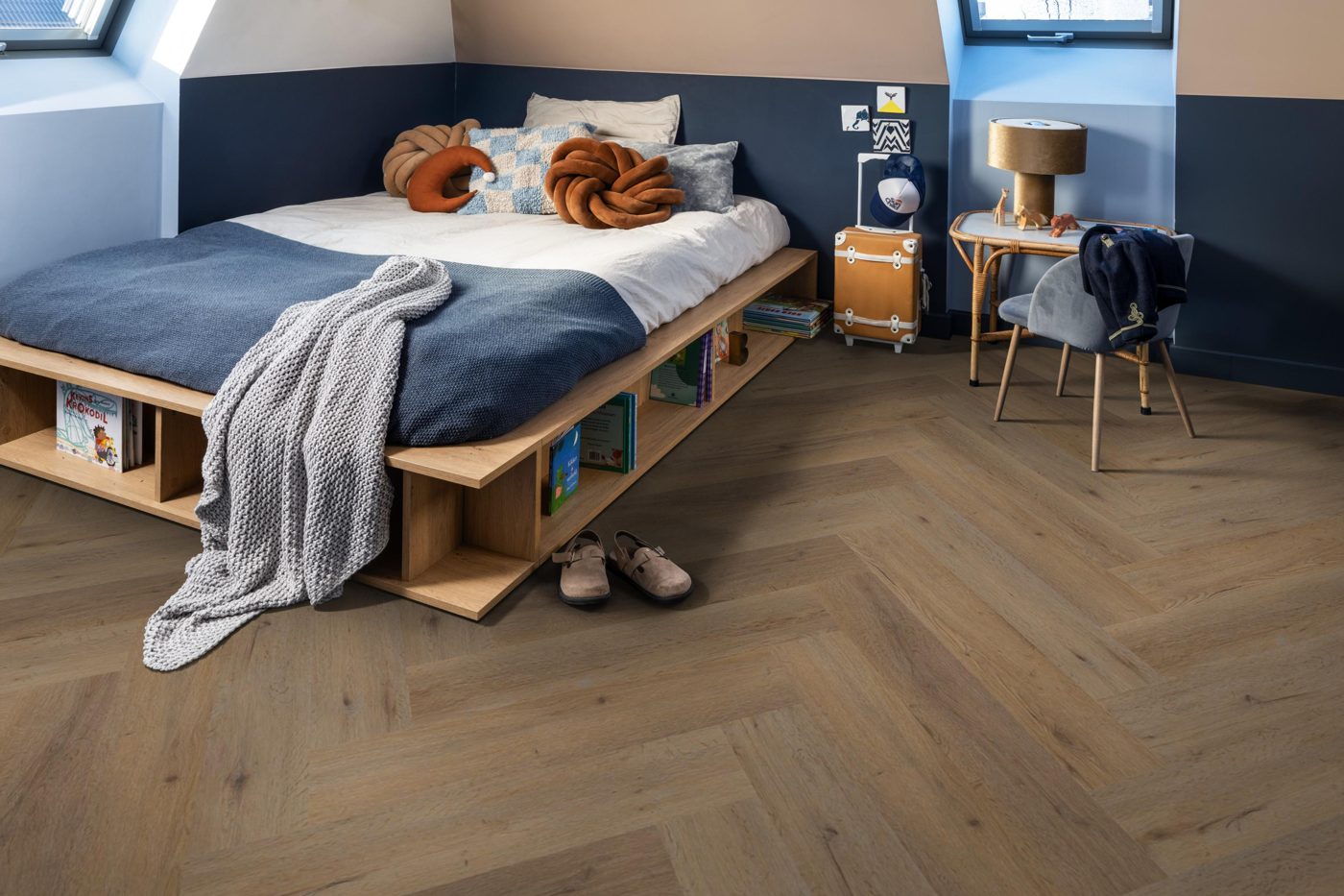 Ambiant plak pvc Spigato Vivero visgraat smoky - Afbeelding 3