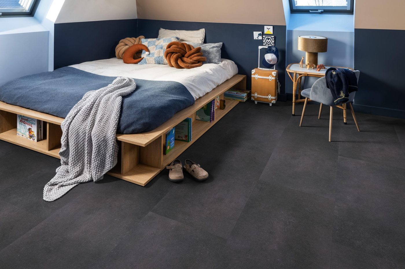 Ambiant plak pvc Sarino anthracite - Afbeelding 3