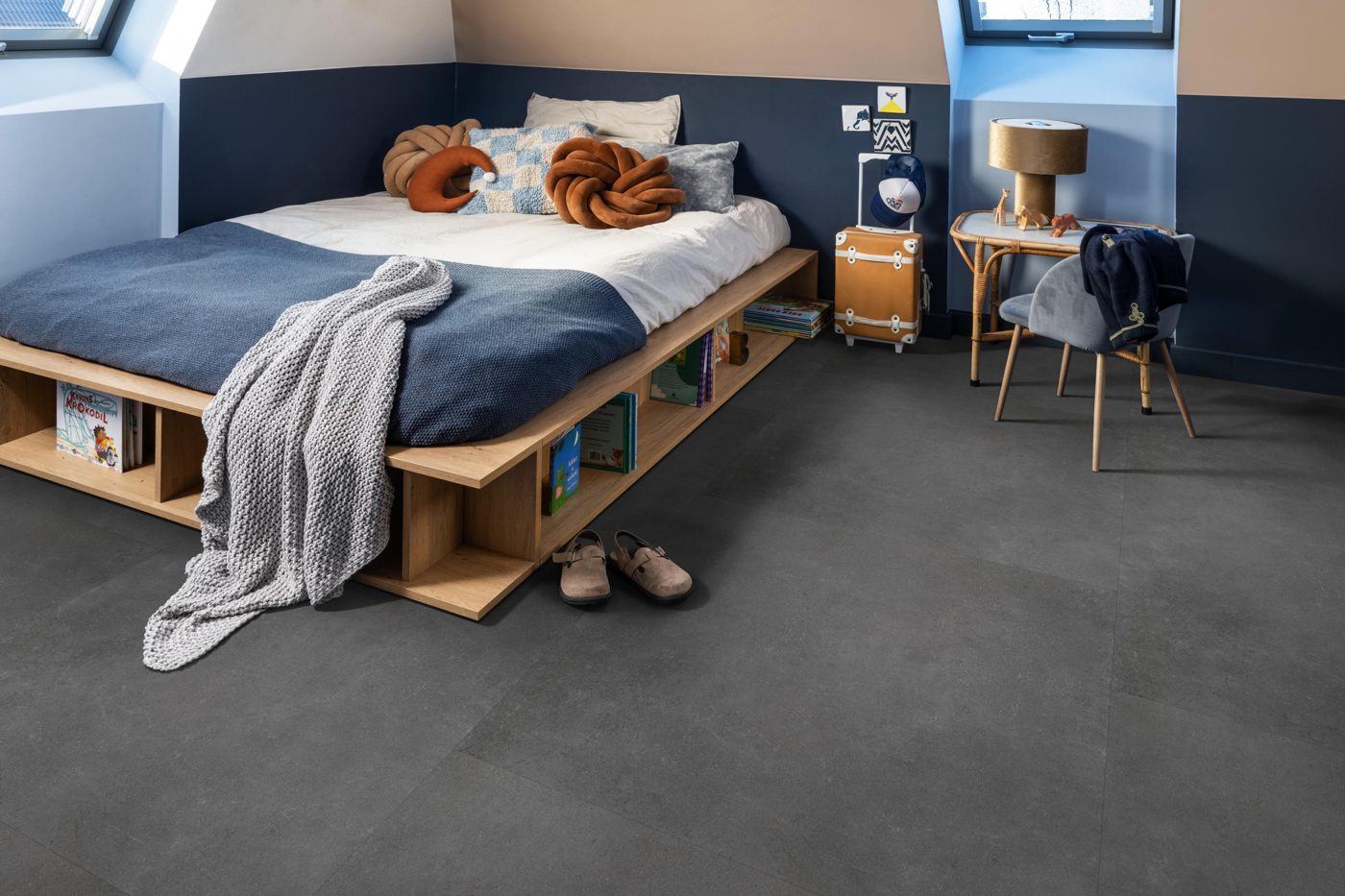 Ambiant plak pvc Sarino xl dark grey - Afbeelding 3