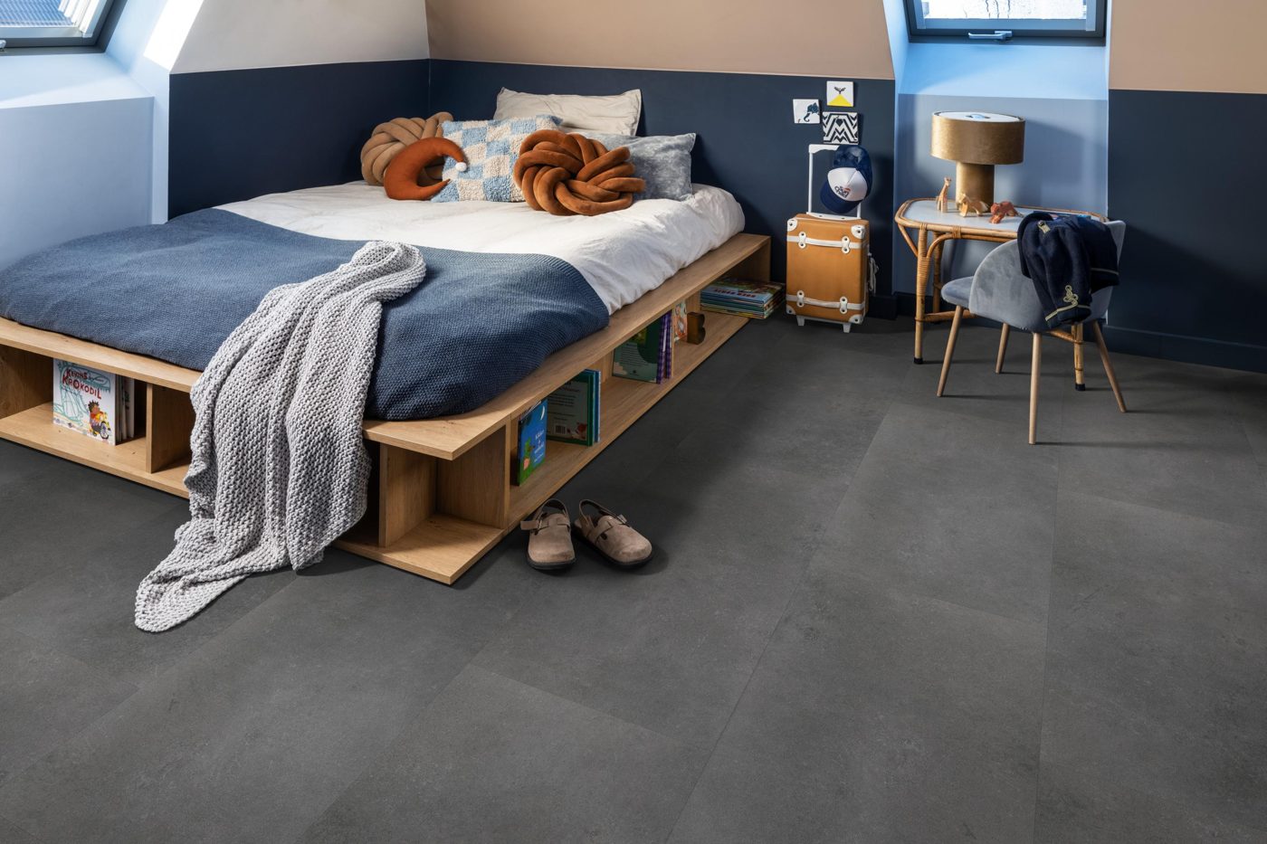 Ambiant klik pvc Sarino dark grey - Afbeelding 3
