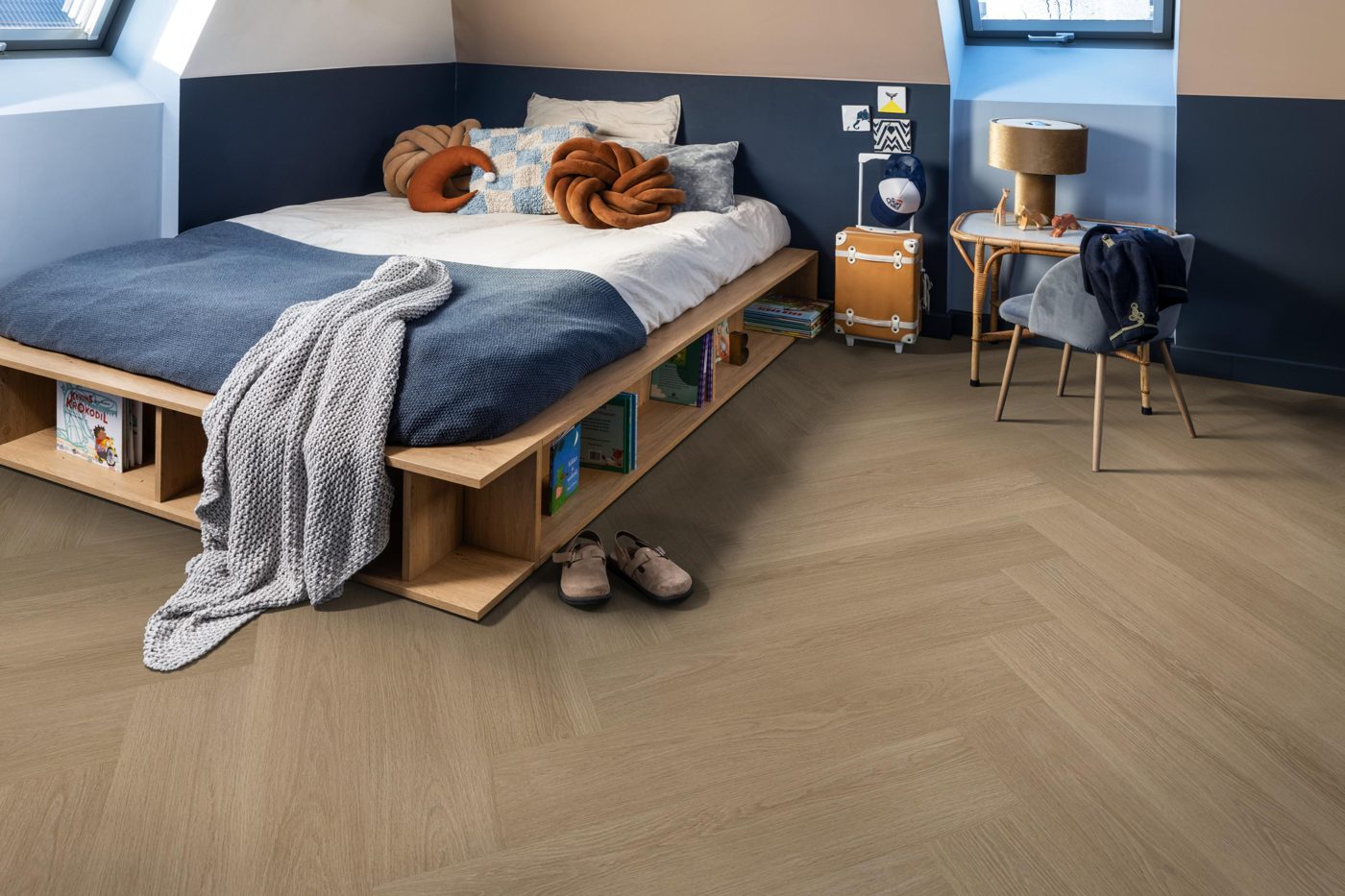 Ambiant klik pvc Spigato xl Soleno visgraat warm oak - Afbeelding 3