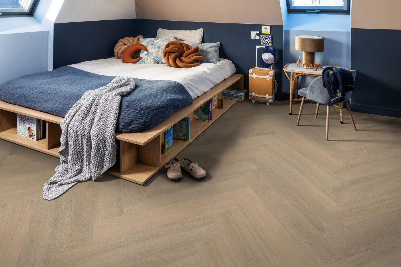 Ambiant plak pvc Spigato Viranto visgraat warm beige - Afbeelding 3