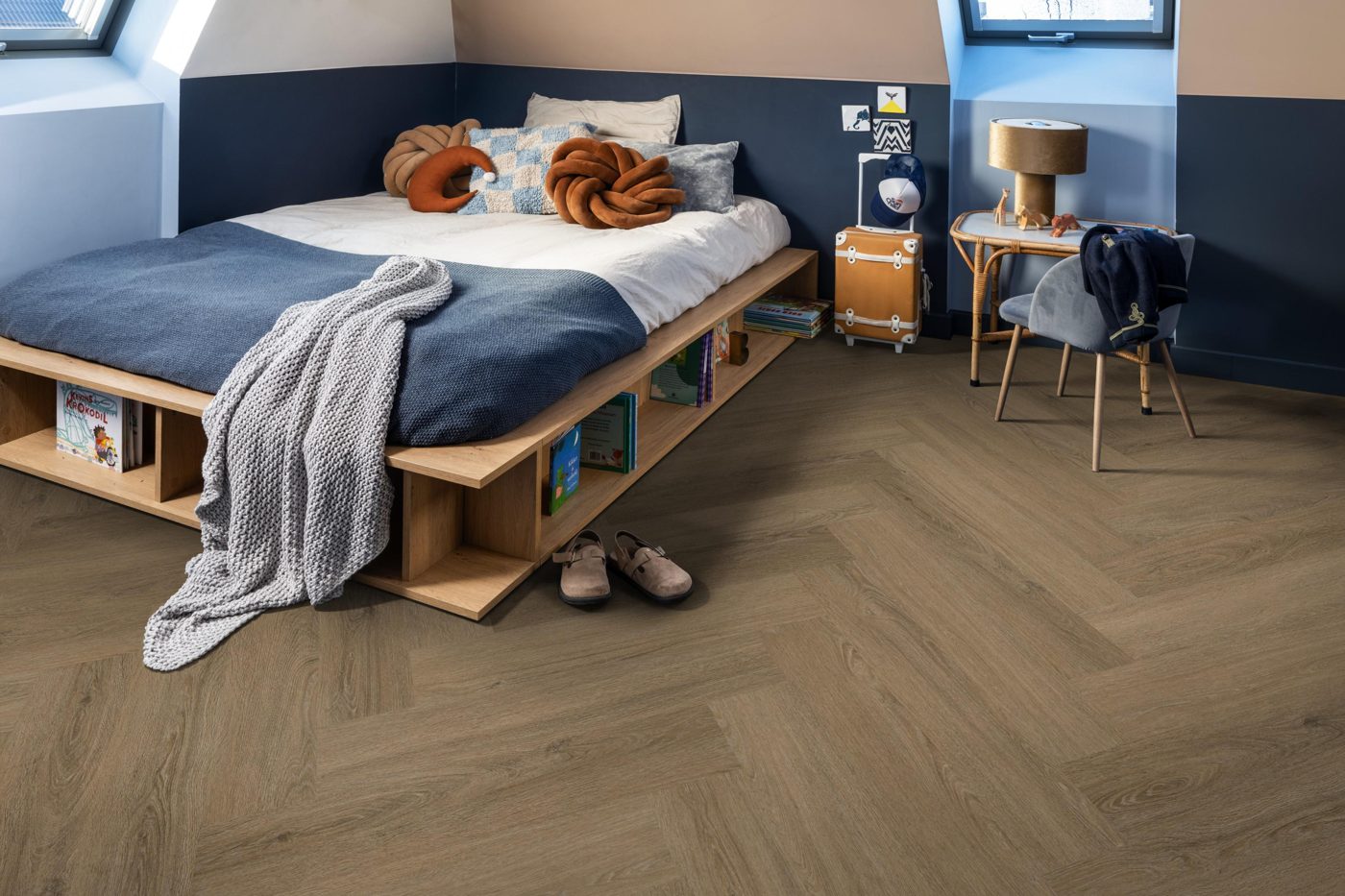 Ambiant plak pvc Spigato Viranto visgraat light brown - Afbeelding 3