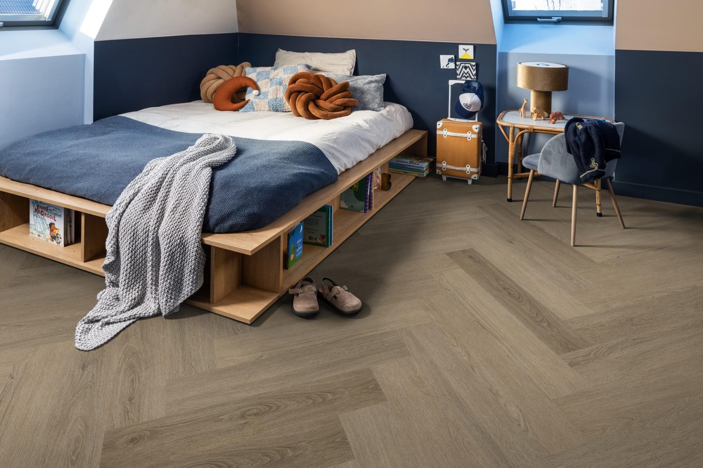 Ambiant klik pvc Spigato Viranto visgraat smoky - Afbeelding 3