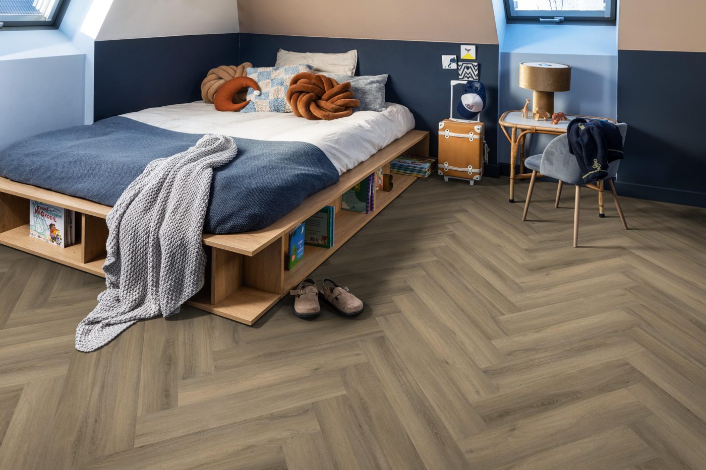 Ambiant plak pvc Spigato Avanto visgraat light brown - Afbeelding 3