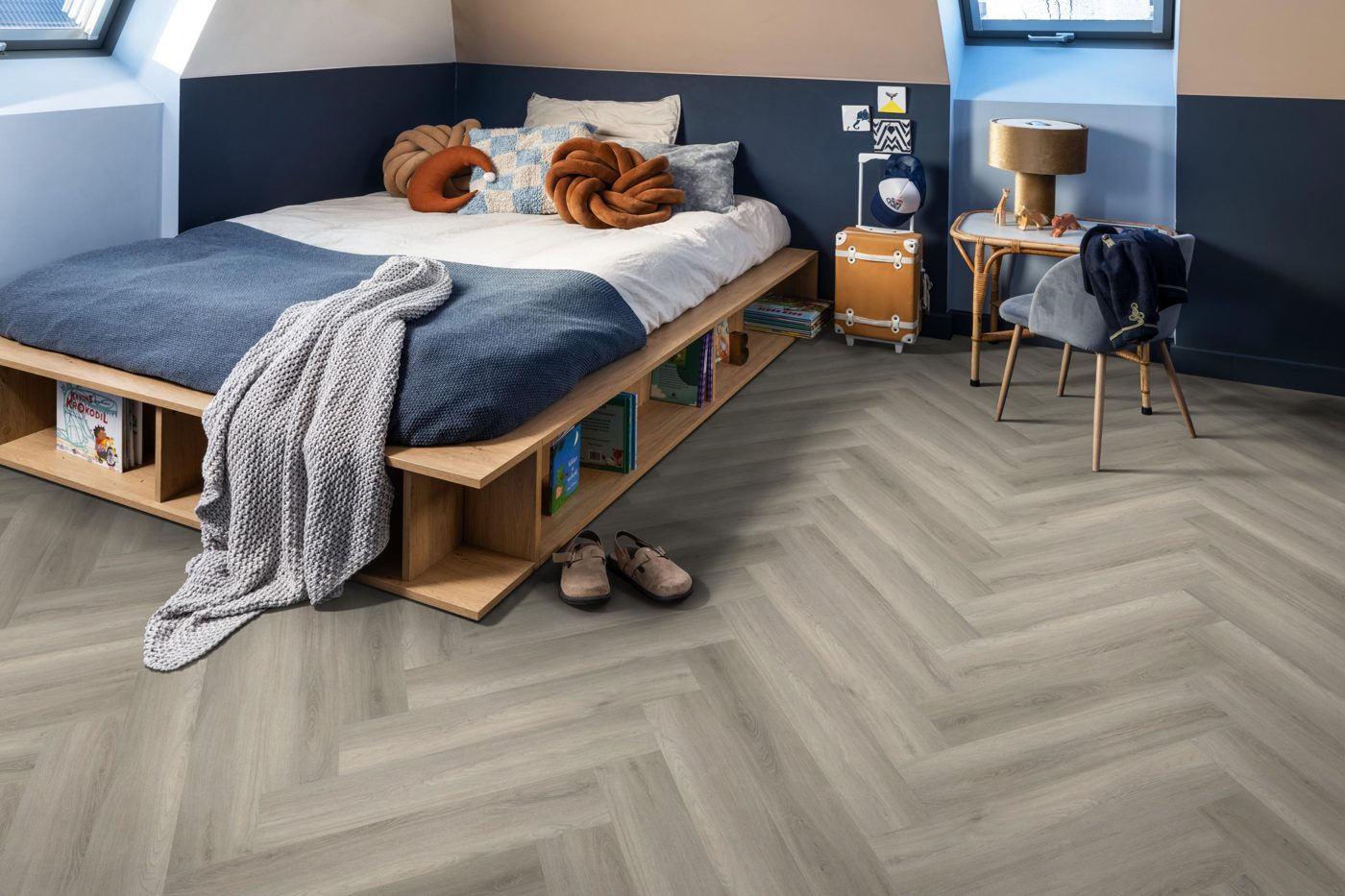 Ambiant plak pvc Spigato Avanto visgraat grey - Afbeelding 3