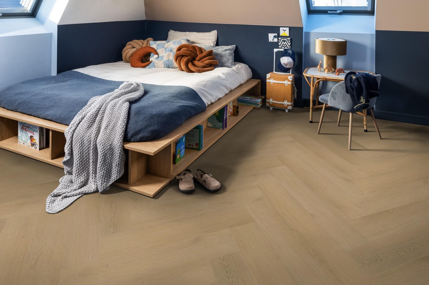 Ambiant plak pvc Spigato Navaro visgraat light oak - Afbeelding 3